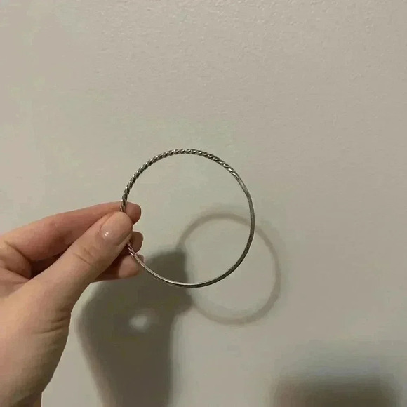 Silver 925  Taxco Bangle 8” - Picture 2 of 5